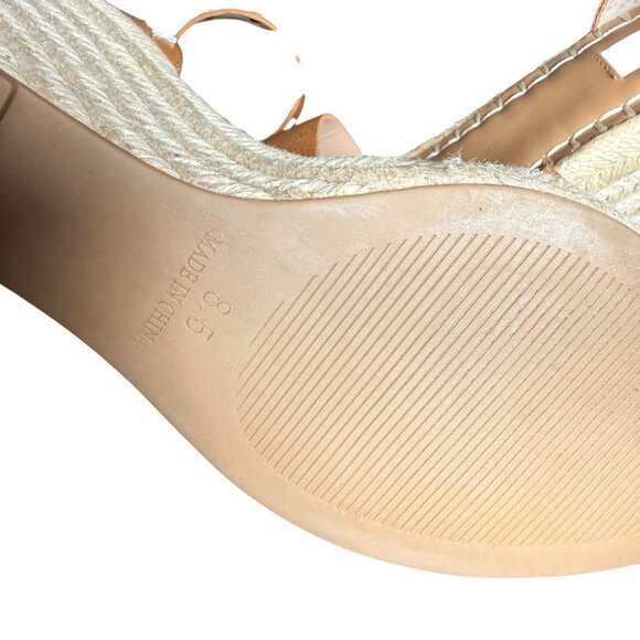 Rare New STEVEN NEW YORK Presto Studded Espadrille Wedges Cognac Size 8.5 - Picture 7 of 7